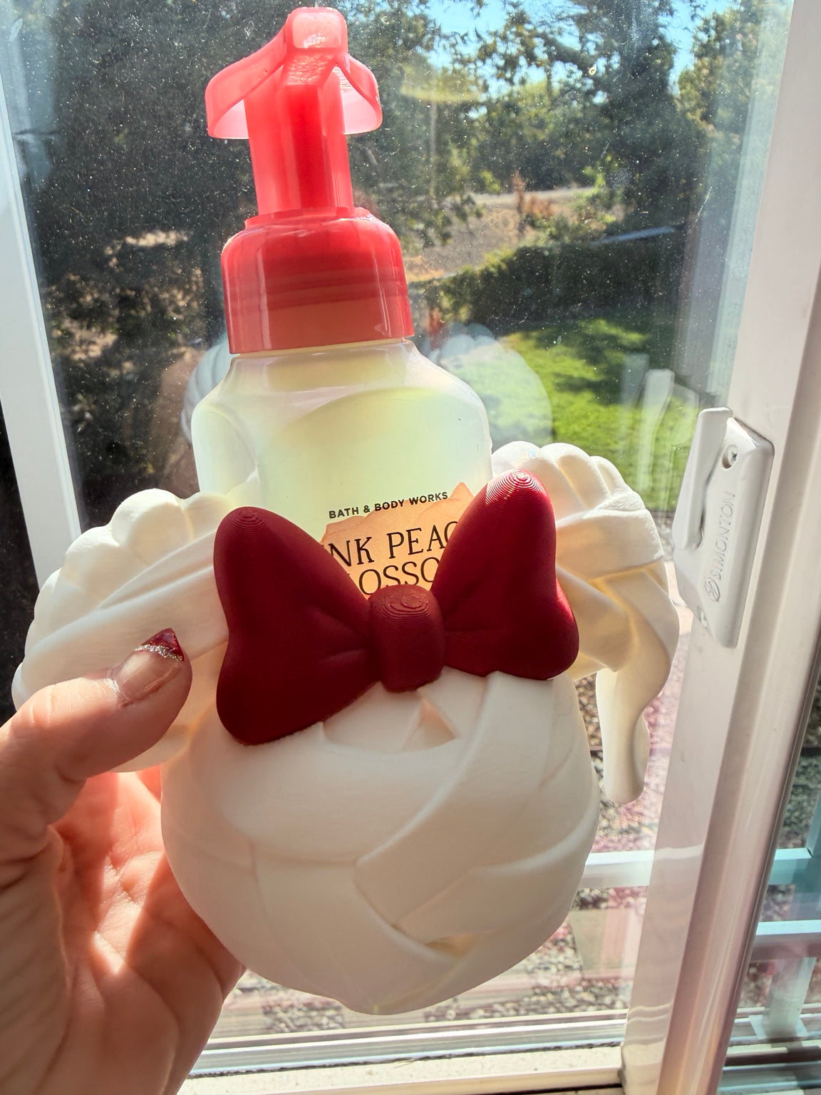 Mummy Soap Holder with Bow | 3D Printed Halloween Bathroom Decor | Foaming Soap Bottle Holder | Cute Spooky Sink Decor