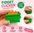 Dumpster Fire Fidget Clicker – Funny Stress Relief Toy, Pocket Size Desk Fidget, Satisfying Click Toy, Unique Gift Idea