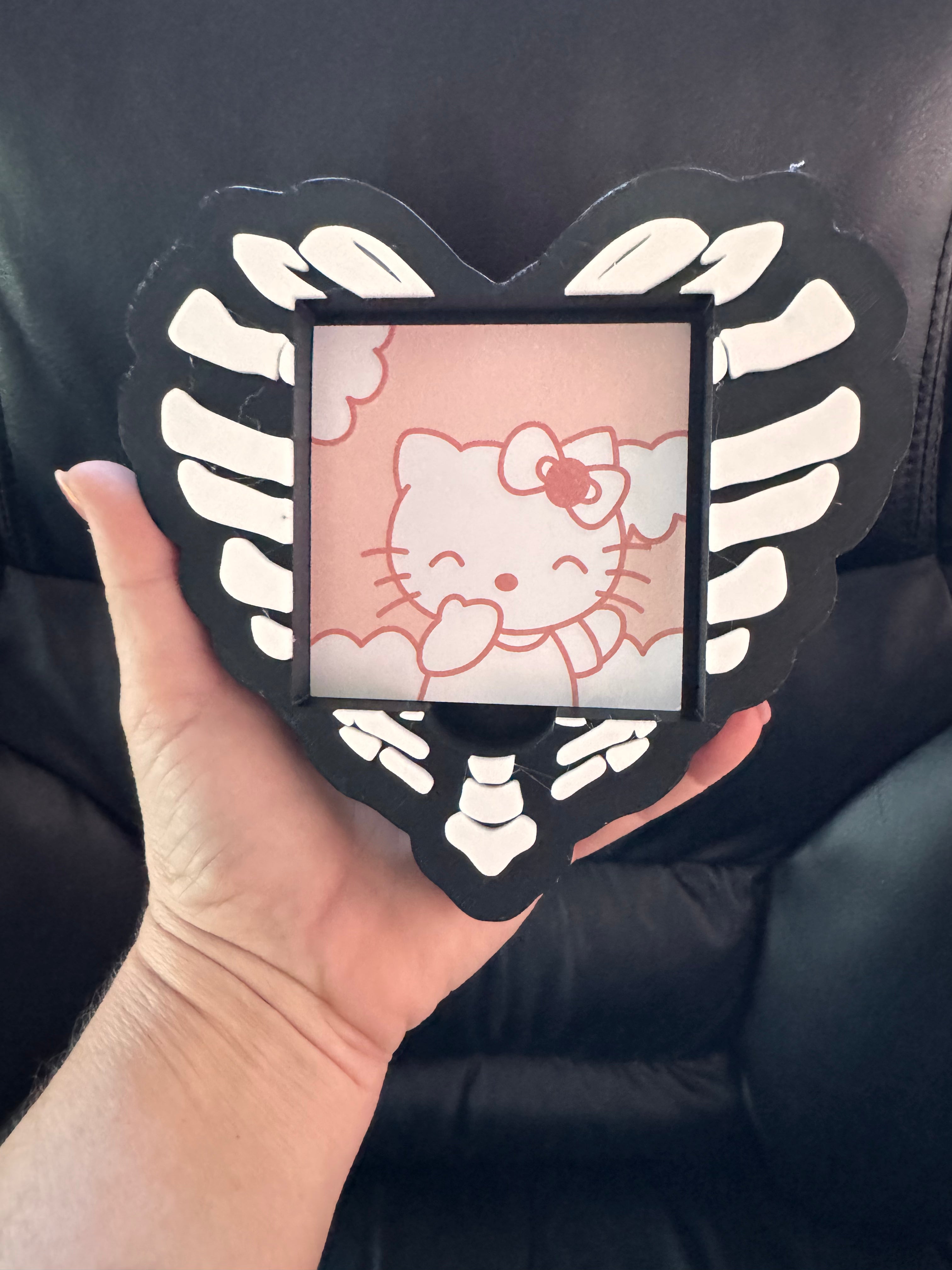 X-ray Heart Post-it holder
