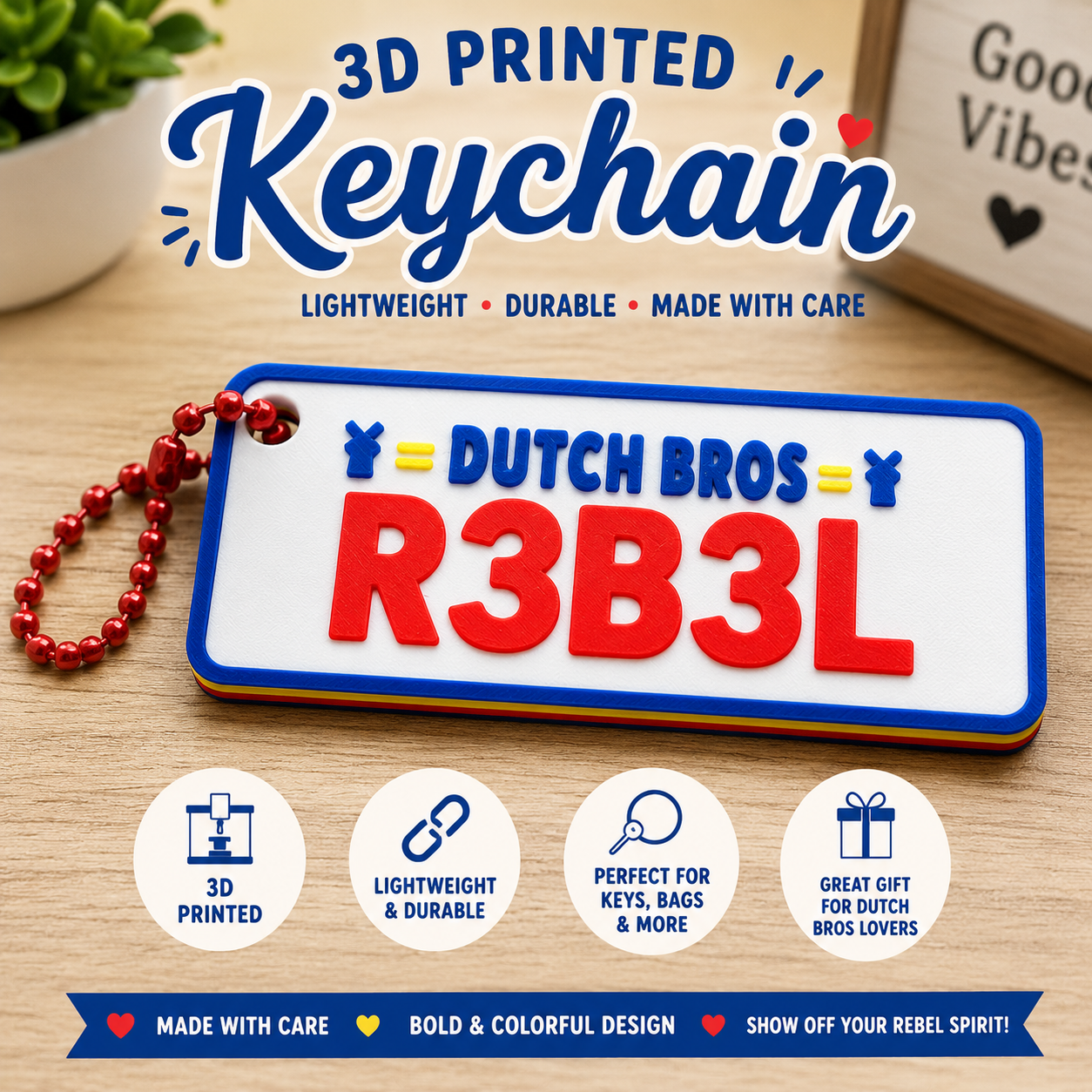Dutch Bro Keychain