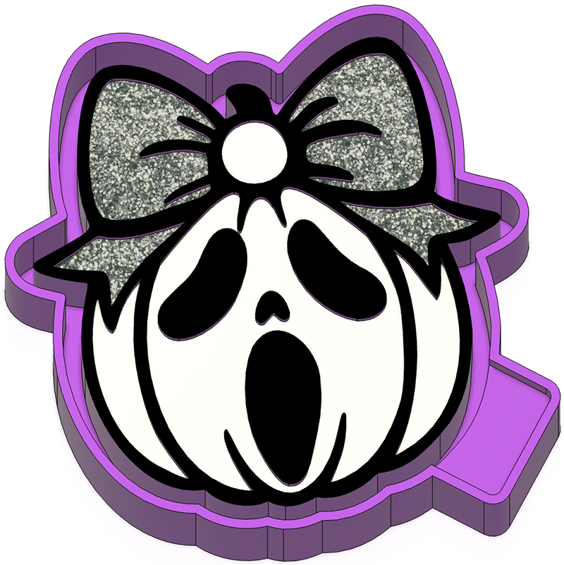 Ghost Face Pumpkin Freshie Mold