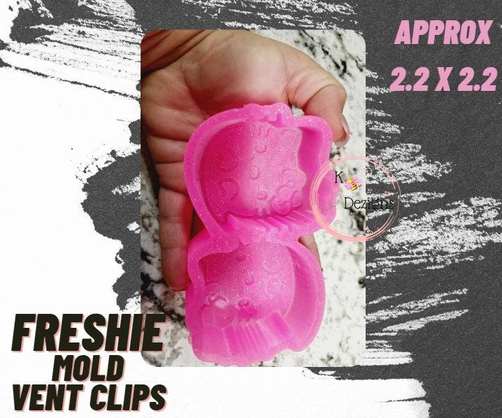 Kitty Cat Car Freshie Vent Clip Mold: Halloween Ghost