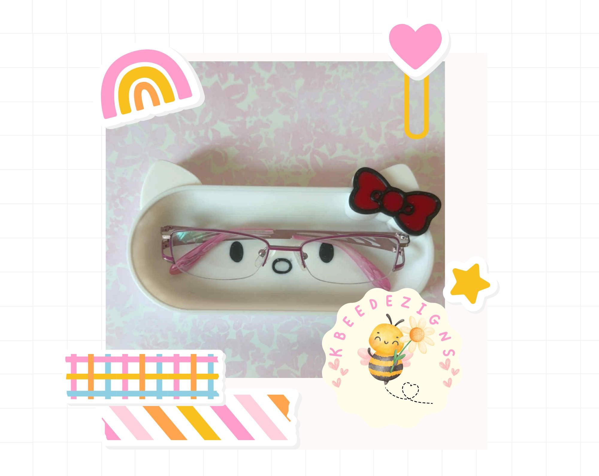 Kitty Eye Glasses Holder | Cute | 3D Printed | Eye Glass Tray | Cat