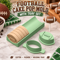 Football Cake Pop Cutter, Pusher & Holding Tray Set | 3D Printed Cake Pop Tool