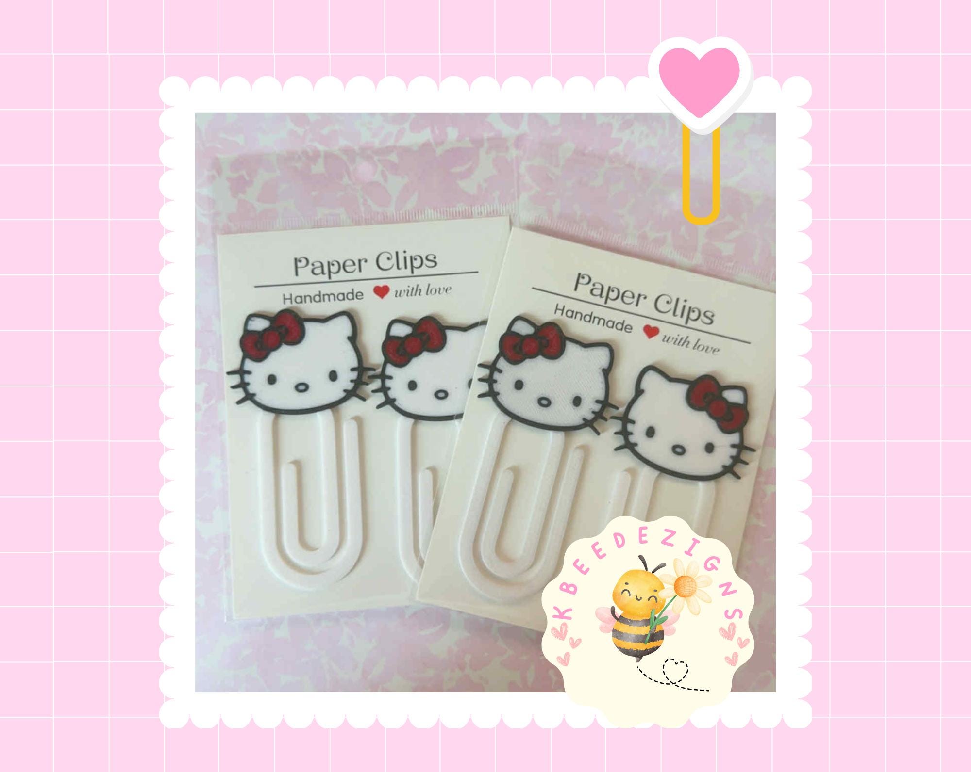 Kitty Paper Clips | 3D Printed | Set of 2 |