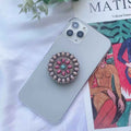 Western Concho Phone Holder: Rodeo Bling, Stone Replica