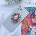 Western Rodeo Phone Holder: Pink Stone Replica, Concho Bling