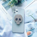 Rhinestone Skull Phone Holder: Punk Rock Bling