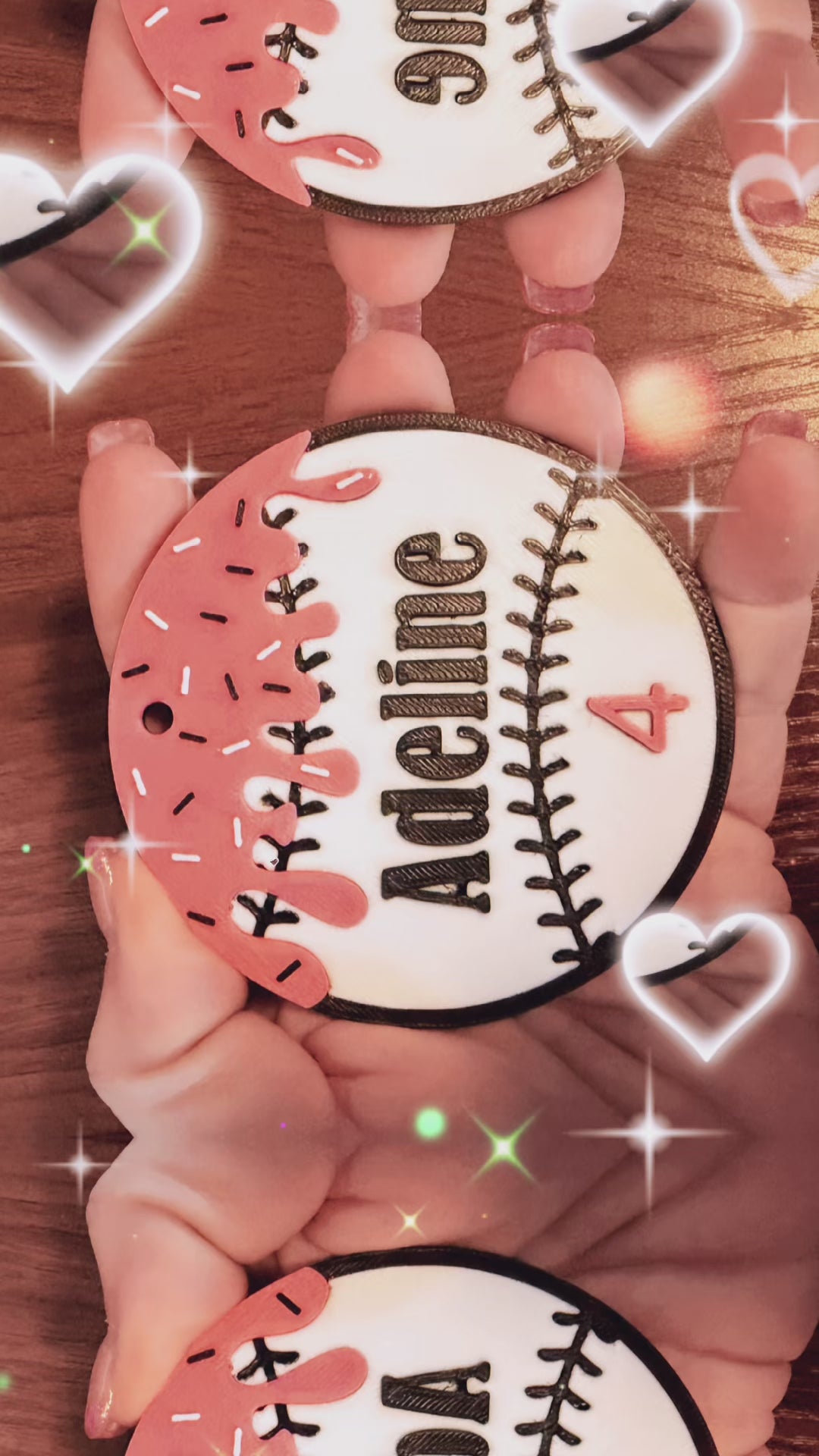 Drip Softball Baseball Bag Tag 3d printed