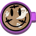 Smiley Ghost Bat Round Freshie Mold