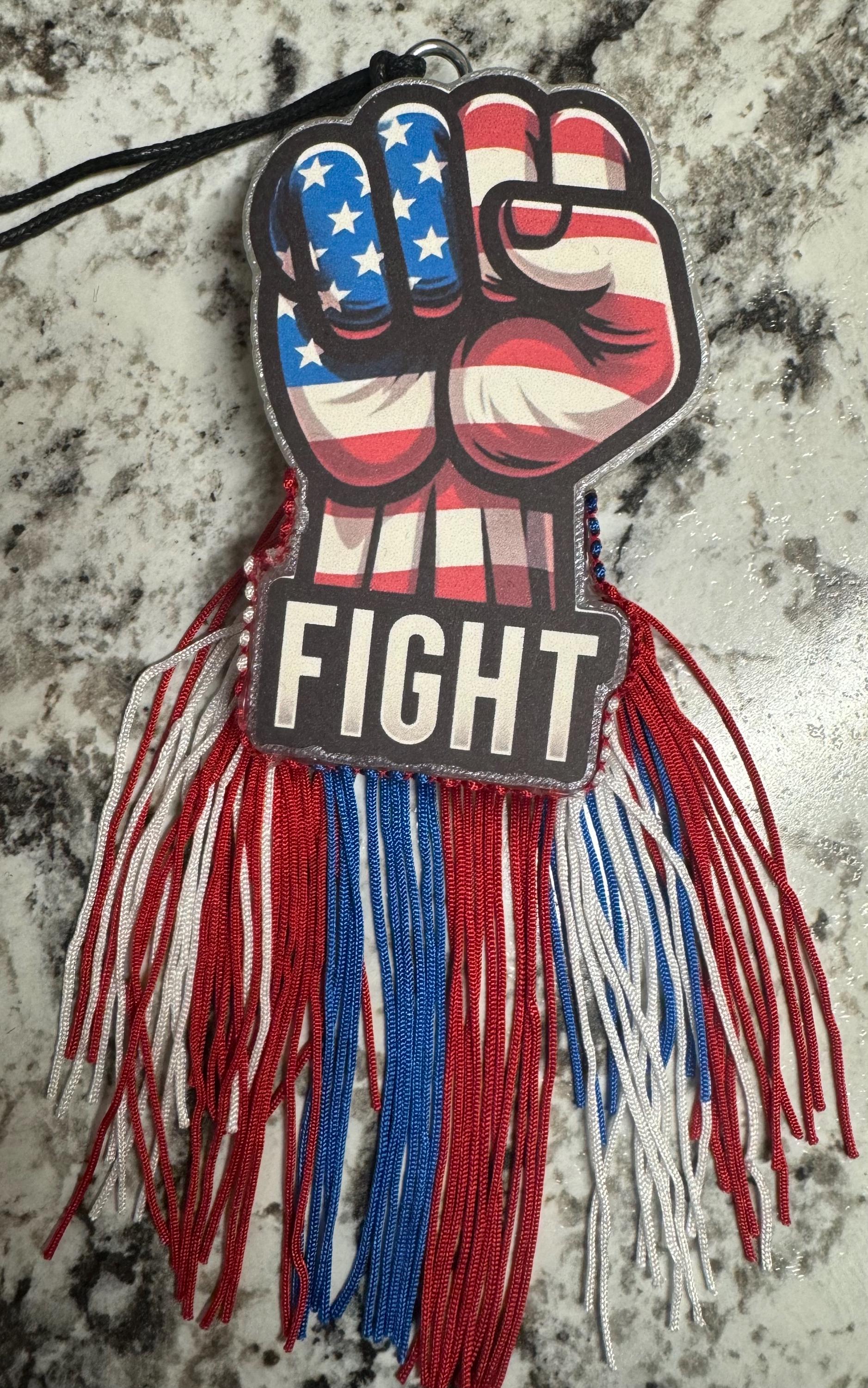 Trump Fight Car Freshie